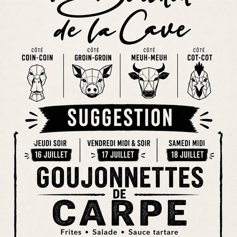 Affiche de la suggestion de la semaine : goujonnettes de carpe