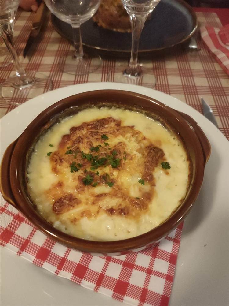 Gnafron gratiné au saint-marcellin